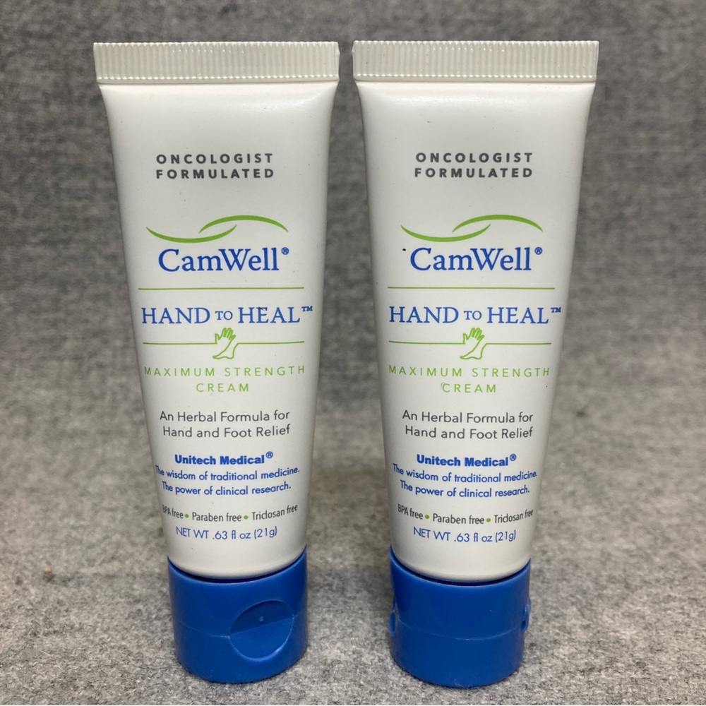 NEW 2 Camwell Hand To Heal Maximum Strength Cream Oncologist Formulated .63oz